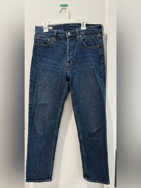 Classic Women’s Dark Blue Straight-Leg Jeans